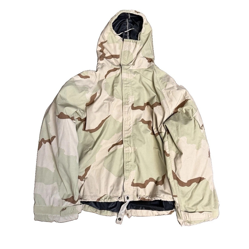 USGI 3 Color Desert Camo Chemical Protective Jacket XL Long Military 2001